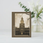 Independence Hall Briefkaart (Staand voorkant)