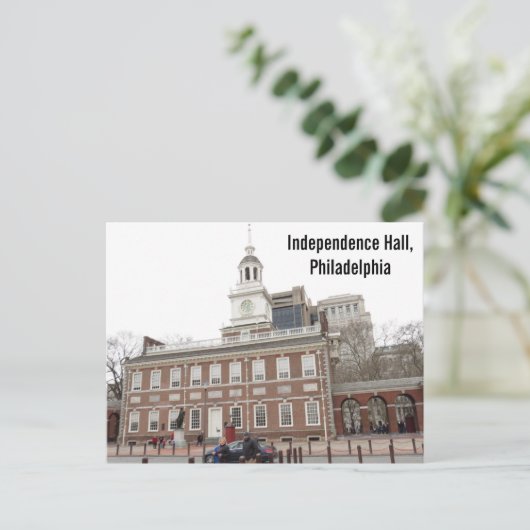 Independence Hall Briefkaart (Staand voorkant)
