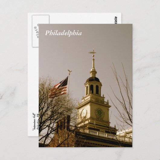 Independence Hall Briefkaart (Voorkant / Achterkant)