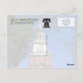 Independence Hall en Liberty Bell, PA Briefkaart (Achterkant)