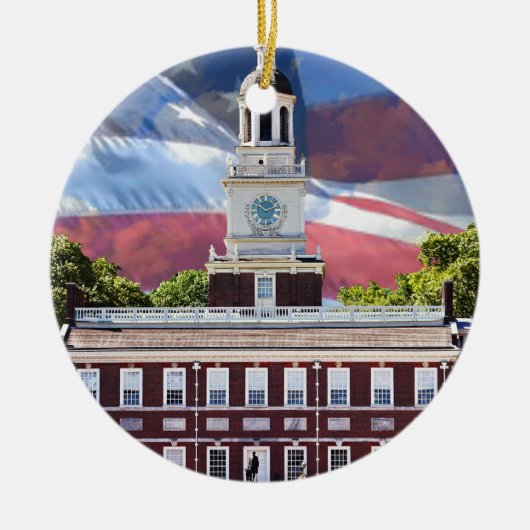 Independence Hall Keramisch Ornament (Voorkant)