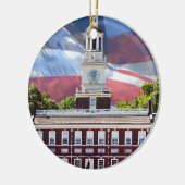 Independence Hall Keramisch Ornament (Links)