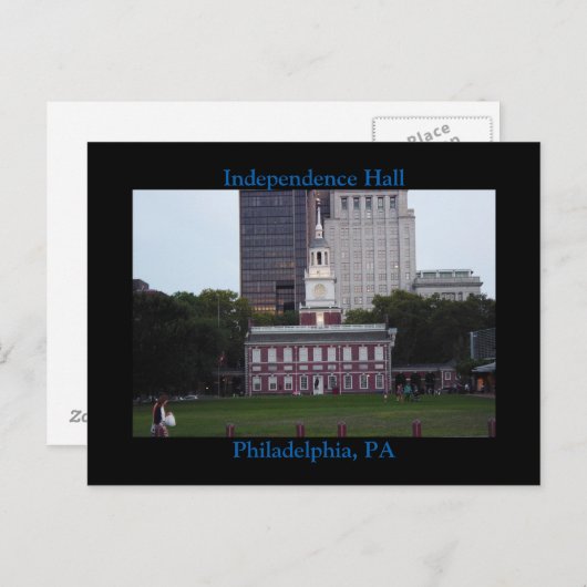 Independence Hall Philadelphia Briefkaart (Voorkant / Achterkant)