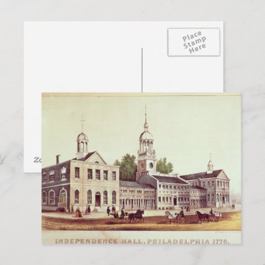 Independence Hall, Philadelphia Briefkaart (Voorkant / Achterkant)