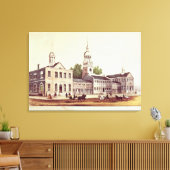 Independence Hall, Philadelphia Canvas Afdruk (Insitu (Woonkamer))