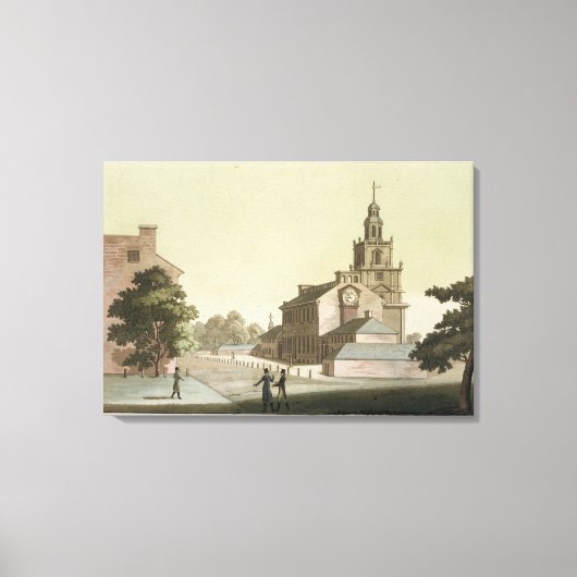 Independence Hall, Philadelphia, Pennsylvania, voo Canvas Afdruk (Voorkant)