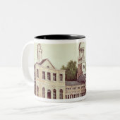 Independence Hall, Philadelphia Tweekleurige Koffiemok (Voorkant links)