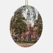 Independence Hall  Philly Pensylvania Keramisch Ornament (Rechts)