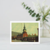 Independence Hall, Vintage van Philadelphia Briefkaart (Staand voorkant)