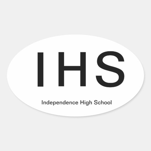 Independence High Schoo * l Euro Stijl Sticker (Voorkant)