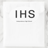 Independence High Schoo * l Euro Stijl Sticker (Tas)