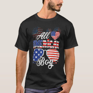 Independence Patriotic American Family Mom Dad Boy T-shirt