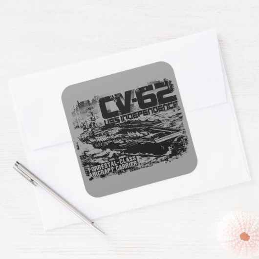 Independence Sticker van vliegtuig (Envelop)