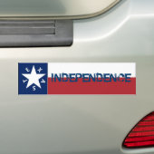Independence Texas Flag Bumpersticker (Op auto)