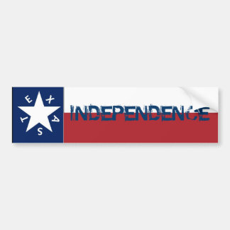 Independence Texas Flag Bumpersticker