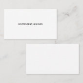 Independent Designer Visitekaartje (Voorkant / Achterkant)
