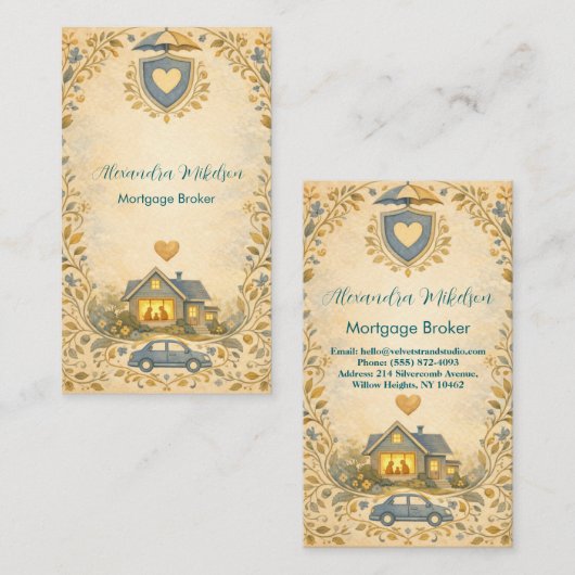 Independent Insurance Advisor Professional Visitekaartje (Voorkant / Achterkant)