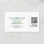 Independent Pharmacy | Modern Minimalist Barcode Visitekaartje (Achterkant)