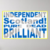Independent Scotland Pure, Dead, Brilliant Poster (Voorkant)