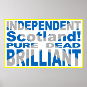 Independent Scotland Pure, Dead, Brilliant Poster
