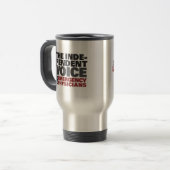 Independent Voice Travel Mug Reisbeker (Voorkant links)