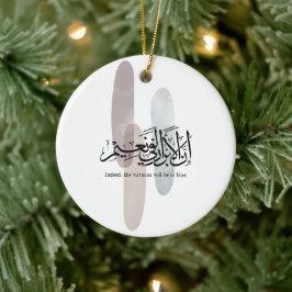 Inderdaad, de Deugdzamen Zullen in Zaligheid Zijn Keramisch Ornament