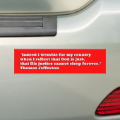 "Inderdaad, ik huil voor mijn land... Bumpersticker (Op auto)