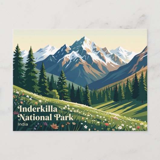 Inderkilla Nationaal Park India Briefkaart (Voorkant)