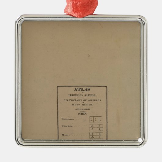 Index aan Atlas Metalen Ornament (Voorkant)