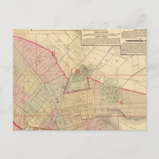 Index Brooklyn-kaart Briefkaart (Voorkant)