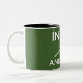 Index en koude tweekleurige koffiemok (Links)