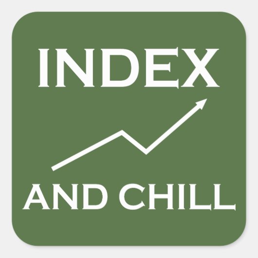 Index en koude vierkante sticker (Voorkant)