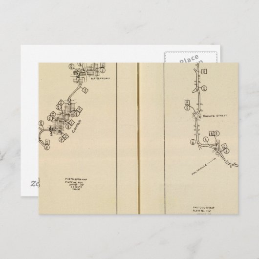 Index-kaart Albany, Saratoga Springs Briefkaart (Voorkant / Achterkant)