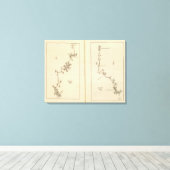 Index-kaart Albany, Saratoga Springs Canvas Afdruk (Insitu (Houten vloer))