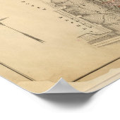 Index kaart Atlas, stad New York Poster (Hoek)