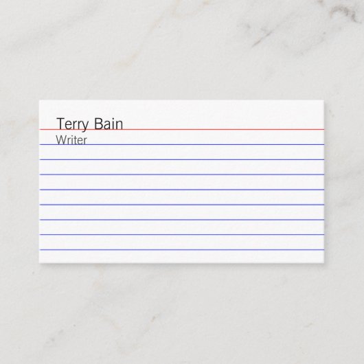 Index Kaart met QR-code Visitekaartje (Voorkant)