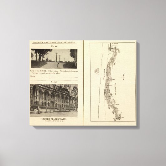 Index kaart New York City Canvas Afdruk (Voorkant)