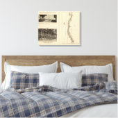 Index kaart New York City Canvas Afdruk (Insitu (Slaapkamer))