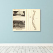Index kaart New York City Canvas Afdruk (Insitu (Houten vloer))