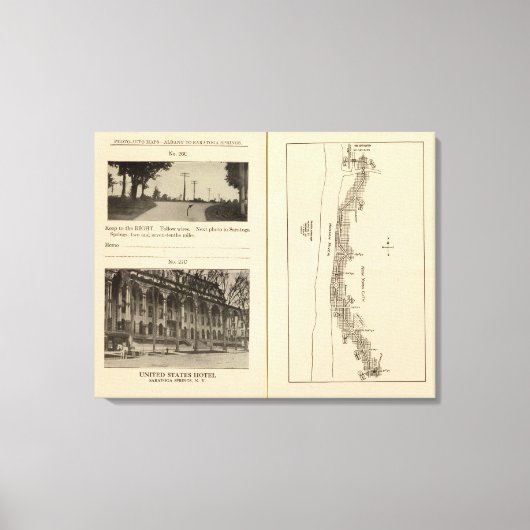 Index kaart New York City Canvas Afdruk (Voorkant)