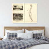 Index kaart New York City Canvas Afdruk (Insitu (Slaapkamer))
