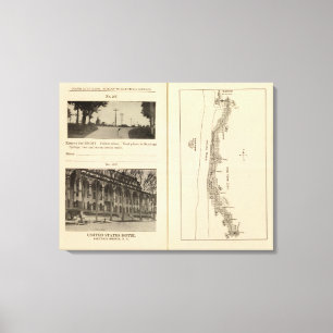 Index kaart New York City Canvas Afdruk