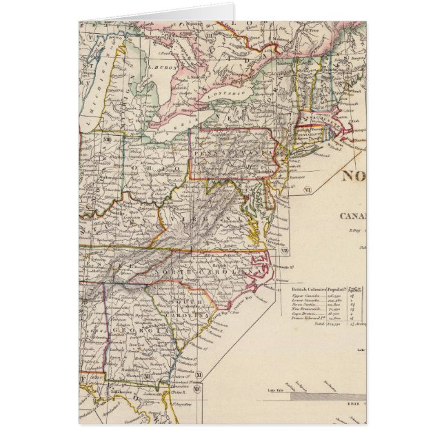 Index kaart Noord-Amerika (Voorkant)