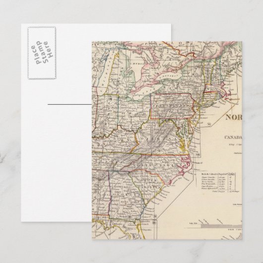 Index kaart Noord-Amerika (Voorkant / Achterkant)