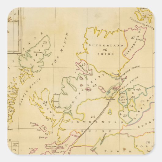 Index-kaart Vierkante Sticker (Voorkant)