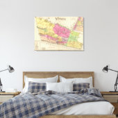 Index kaart Yonkers atlas Canvas Afdruk (Insitu (Slaapkamer))