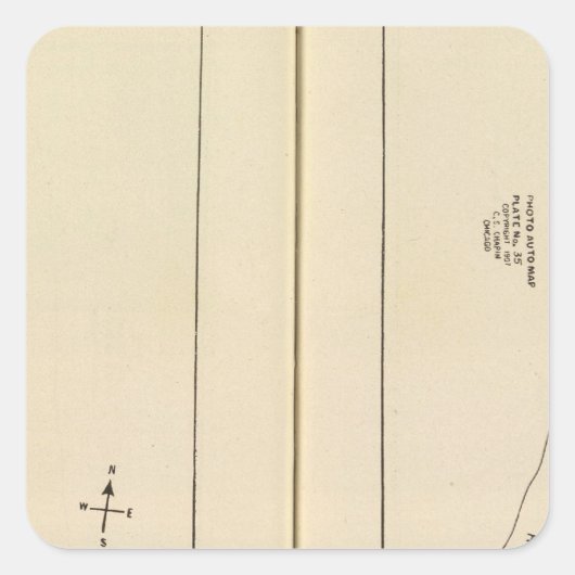 Index kaartWestchester County New York Vierkante Sticker (Voorkant)