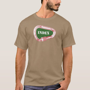 Index Klimmen Carabiner T-shirt