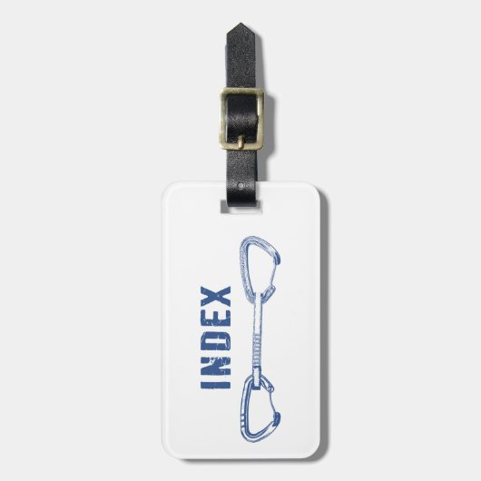 Index klimmen QuickDraw Bagagelabel (Voorkant verticaal)