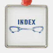 Index klimmen QuickDraw Metalen Ornament (Voorkant)